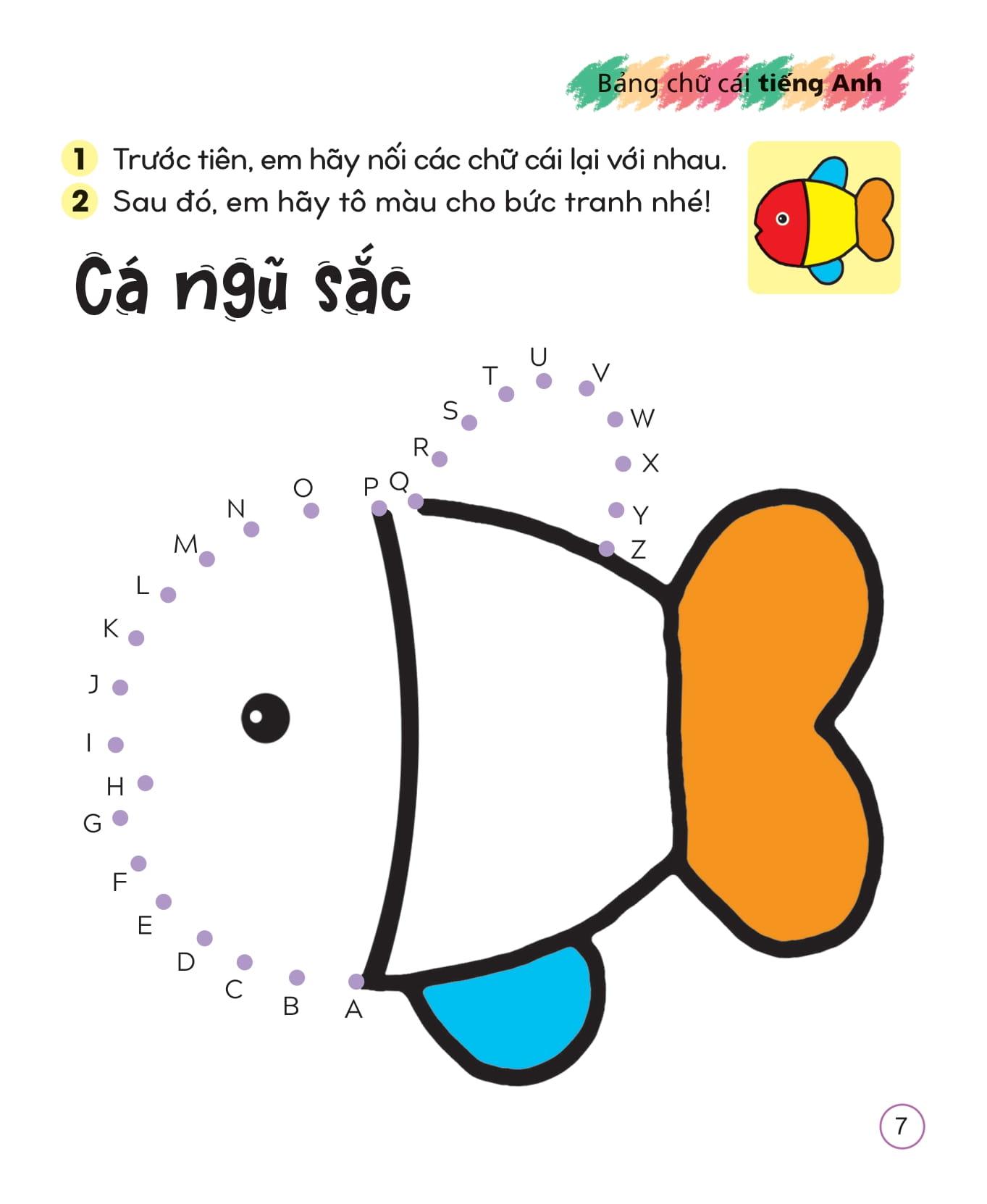 Sách - Bộ Sách Tô Màu Sáng Tạo - Bé Học Chữ Cái Và Con Số (Túi 5 Tập)