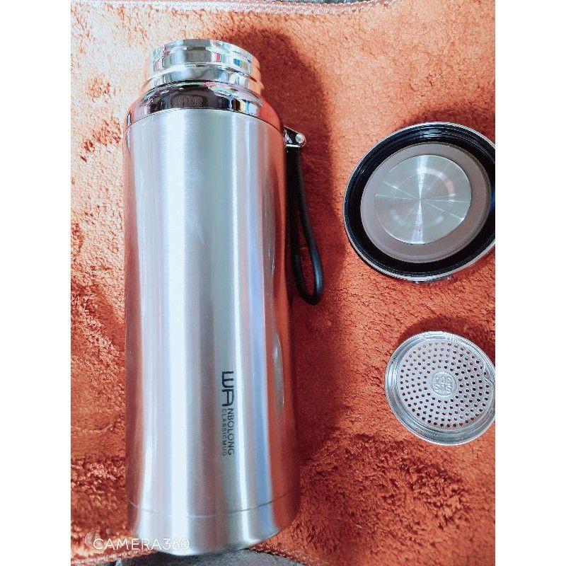 Bình Giữ Nhiệt 1.500 ml Nắp Kim Cương - Lõi INOX 304 Cao Cấp - Giữ Nóng Không Ra Vỏ, Giữ Lạnh Không Ra Mồ Hôi