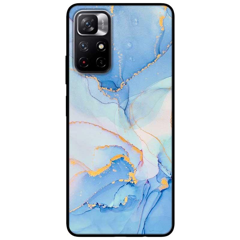 Ốp lưng dành cho Xiaomi Redmi Note 11 5G - Redmi Note 11T - Redmi Note 11S mẫu Màu Loang Xanh