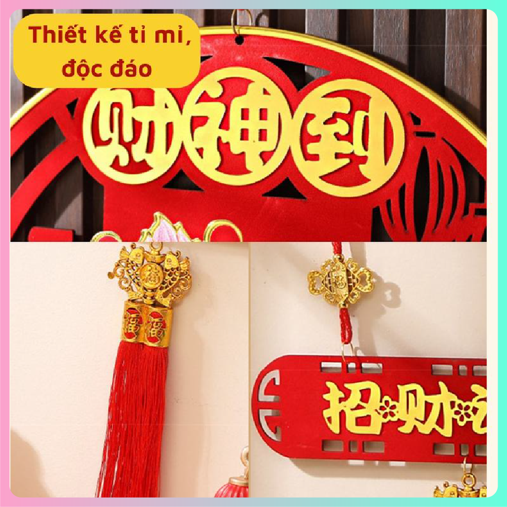 Ông Thần Tài lắc đầu gọi TÀI - LỘC cho mọi nhà, Dây treo ông Thần Tài Tết cầu may mắn