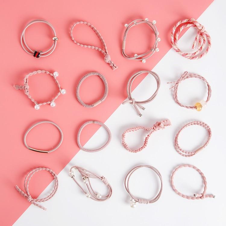 Hộp 16 dây buộc tóc/dây cột tóc