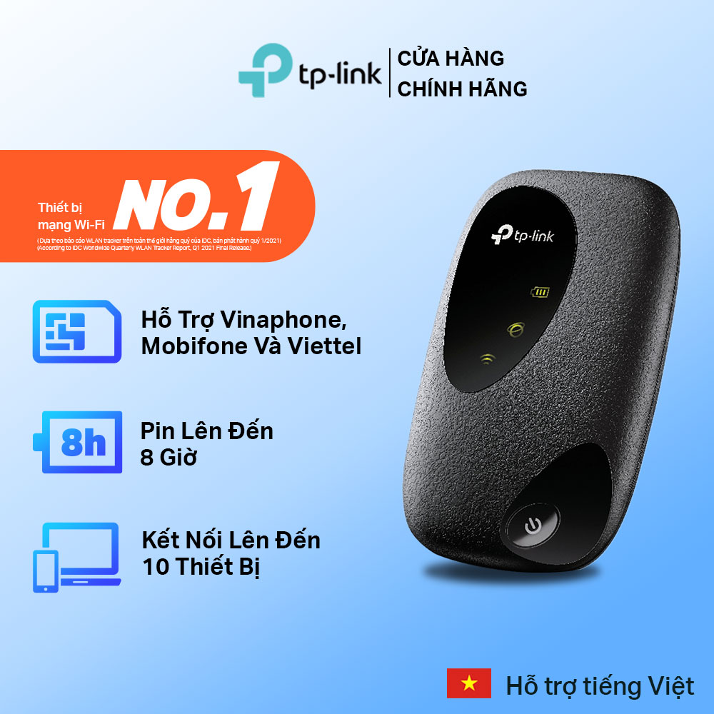 Bộ Phát Wifi Di Động 4G LTE TP-Link M7200 150Mbps - Hàng Chính Hãng