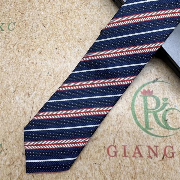 Cà vạt nam mẫu thắt sẵn dây kéo bản nhỏ 6cm mẫu xanh kẻ hồng