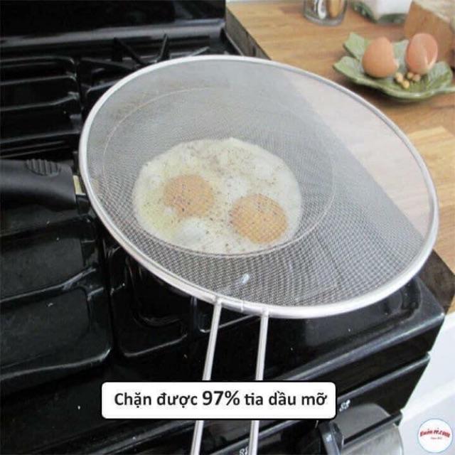 Chắn mỡ dạng vợt inox loại to size 29 cm