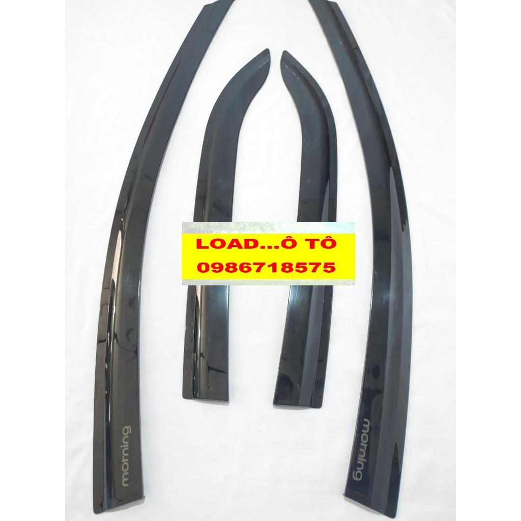 Vè che mưa Xe KIA Morning 2013-2020 nhựa ABS cao cấp, Có Trang Bị Sẵn Keo Dán 3M