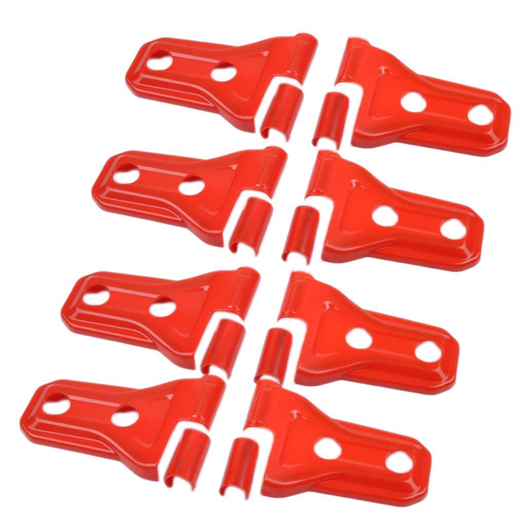 Fit for 07-18 Wrangler JL 4dr Red ABS Door Hinge Cover Protector Trim
