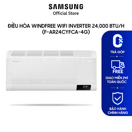 Điều hòa treo tường SAMSUNG Inverter AR24CYFCAWKNSV WindFree™ Wi-Fi 24,000 BTU/h