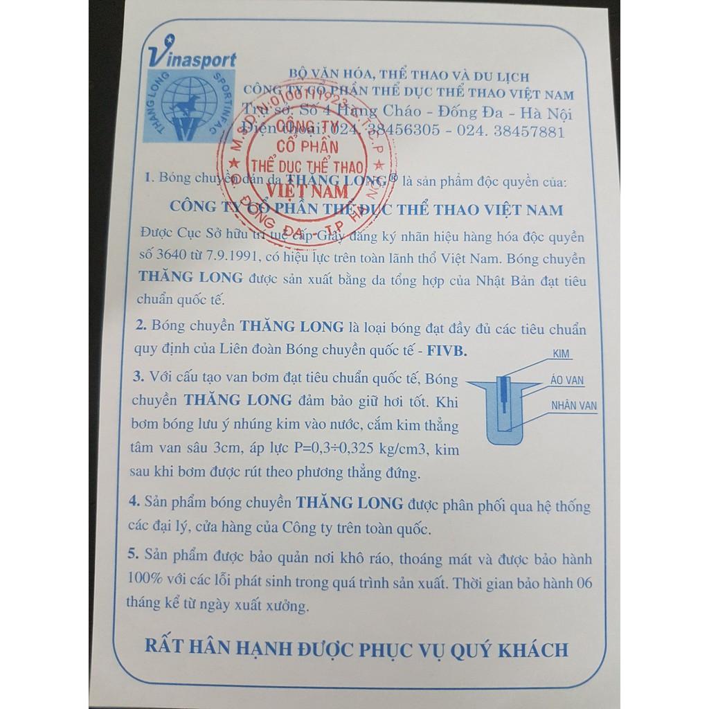 Bóng Chuyền Thăng Long da Nhật VB7700 tiêu chuẩn thi đấu, hàng chính hãng/ tặng túi lưới đựng bóng và kim bơm tiêu chuẩn