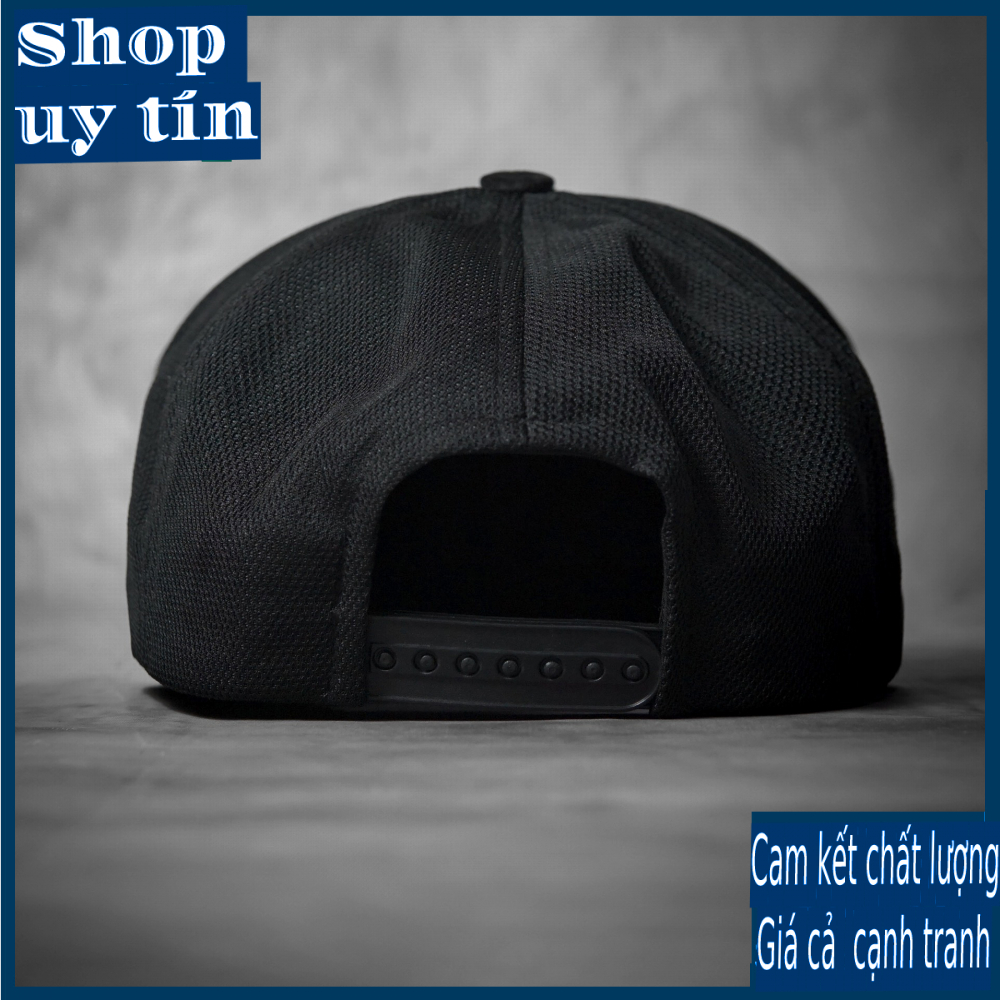 Freeship - MŨ NÓN KẾT LƯỠI TRAI SNAPBACK BRIX.TON ĐEN NHÃN NÂU NHẠT THỜI TRANG NAM NỮ CAO CẤP