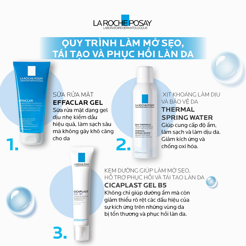 Kem dưỡng dạng gel giúp làm mờ sẹo, hỗ trợ phục hồi &amp; tái tạo da La Roche-Posay Cicaplast Gel B5 40ml