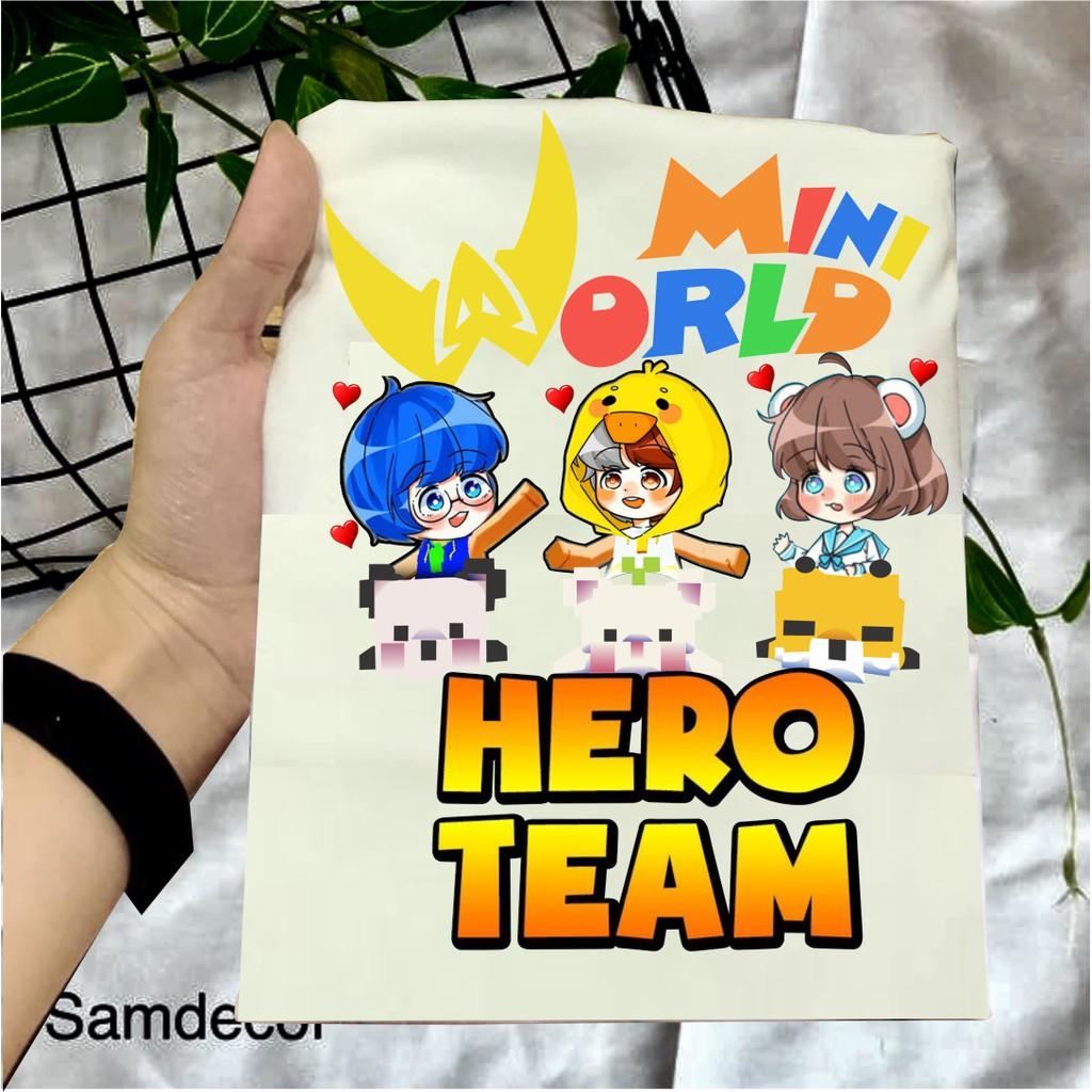Áo Thun Trẻ Em In Hình Hero Team Among Mini Word Cực Chất