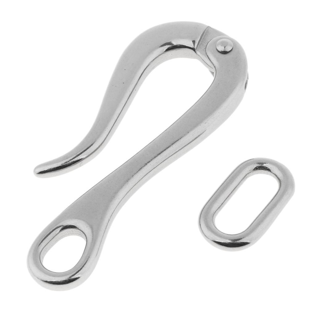2pcs Stainless Steel Pelican Hook 3.9inch