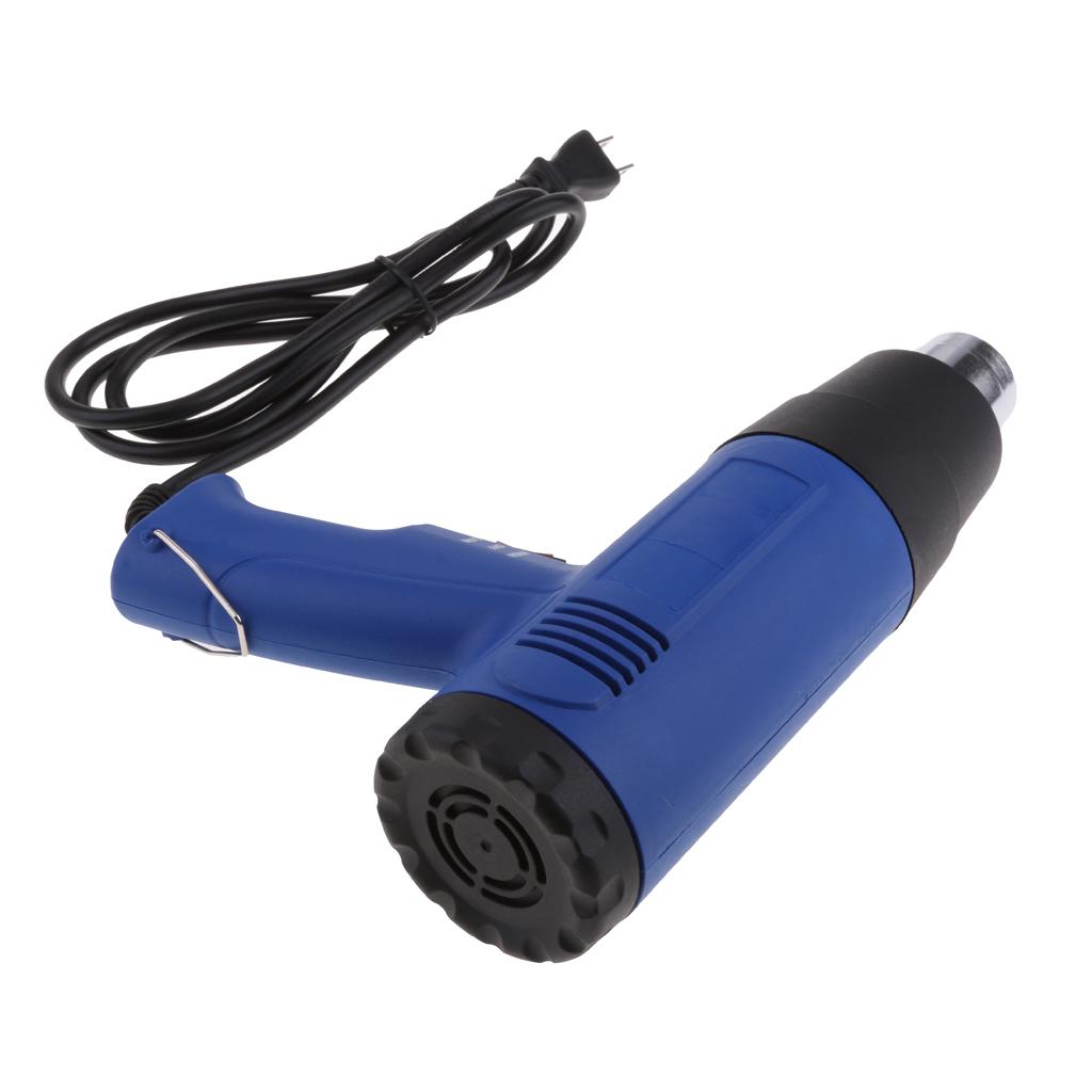 1600W Hot Air Heat Gun Dual Temperature Paint Stripper DIY Tool +4 Nozzle US
