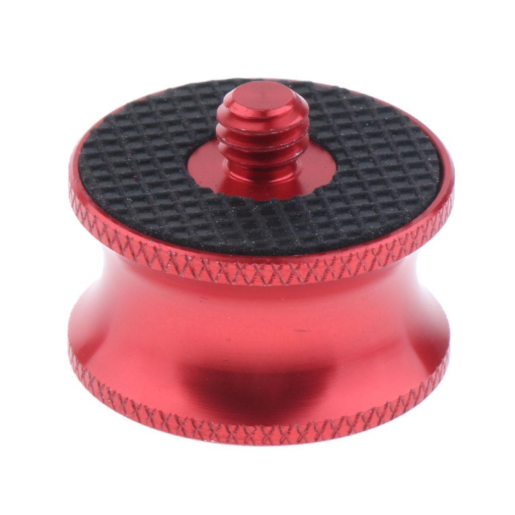 2-4pack 1/4" Male to 3/8" Female Adapter Converter for Tripod Monopod Camera Red