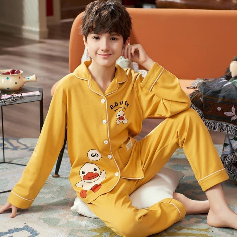 Bộ pizama mickey bé gái bé trai thun cotton xinh mát hàng vnxk