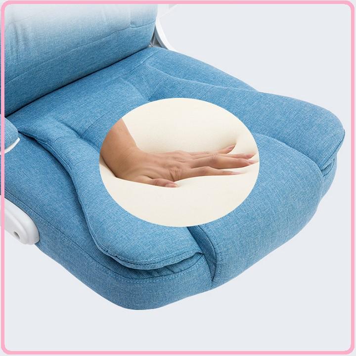Re0681. 3 Ghế xoay văn phòng đệm cao su bọc nỉ tay nâng 90 độ - Ghế văn phòng