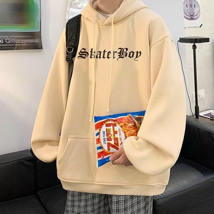 Áo Hoodie SKATER BOY Phối Túi Nam NỮ Cặp Đôi - Khoác Nỉ Có Nón Mũ Form Rộng Unisex Hàn Quốc