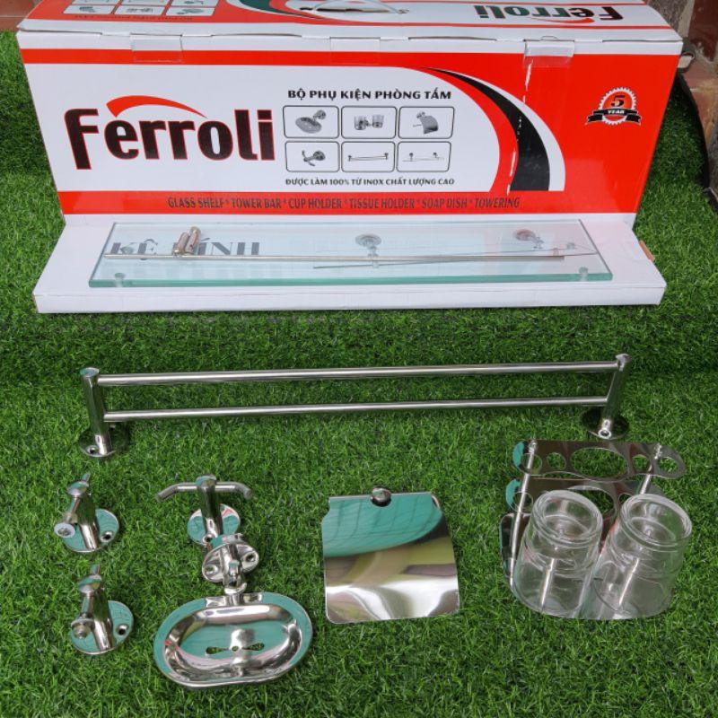 Bộ phụ kiện 6 món nhà tắm Ferrolii.