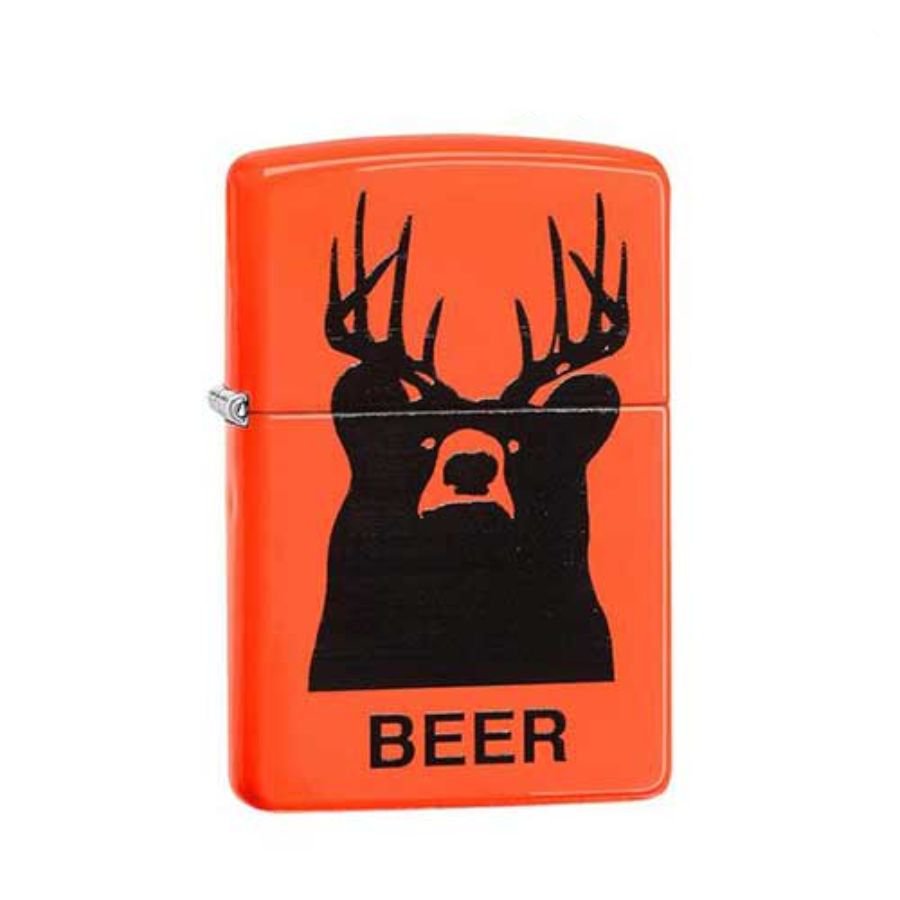 Bật Lửa Zippo Beer Bear Neon Orange Chính Hãng Usa