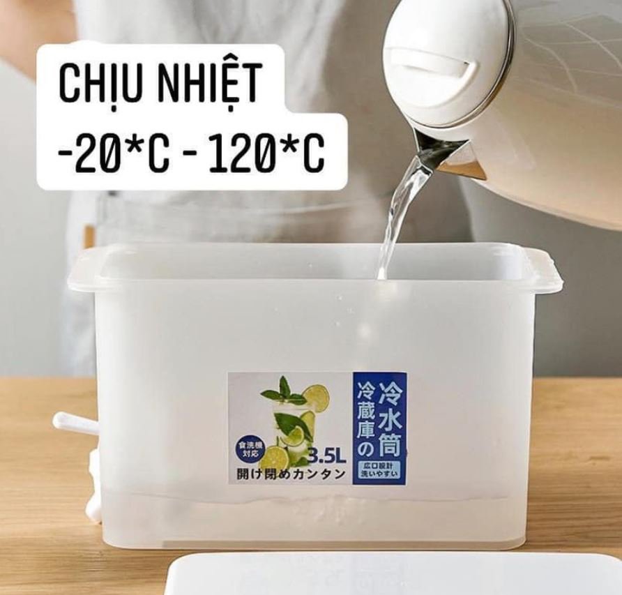 BÌNH ĐỰNG NƯỚC 3,5 LÍT CÓ VÒI SIÊU TIỆN LỢI - HÀNG CHÍNH HÃNG