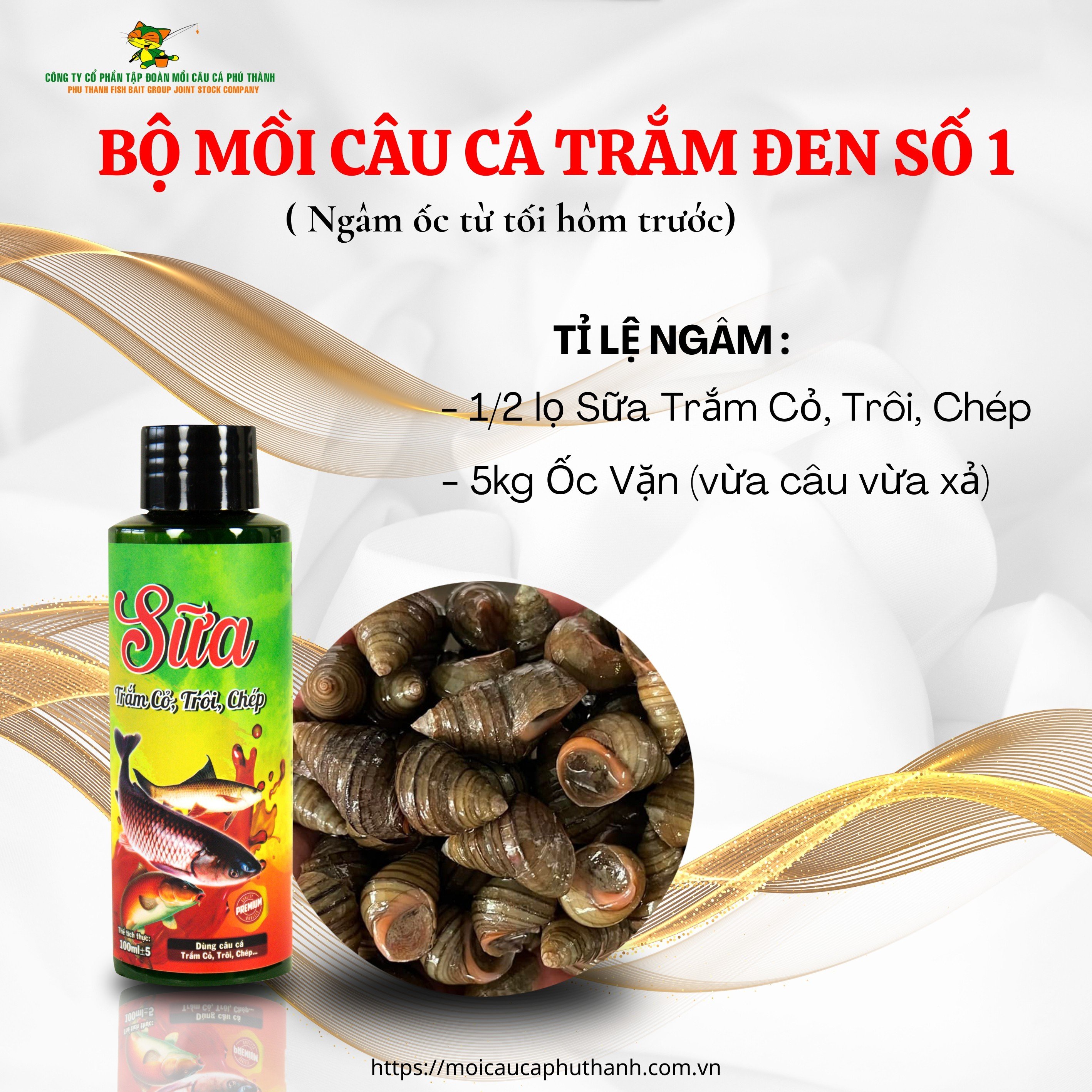 Bộ Mồi Trắm Đen Số 1