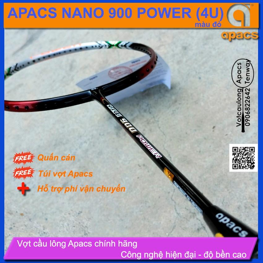 Vợt cầu lông Apacs Nano 900 Power (red) - 4U - vợt đánh phong trào rất tốt