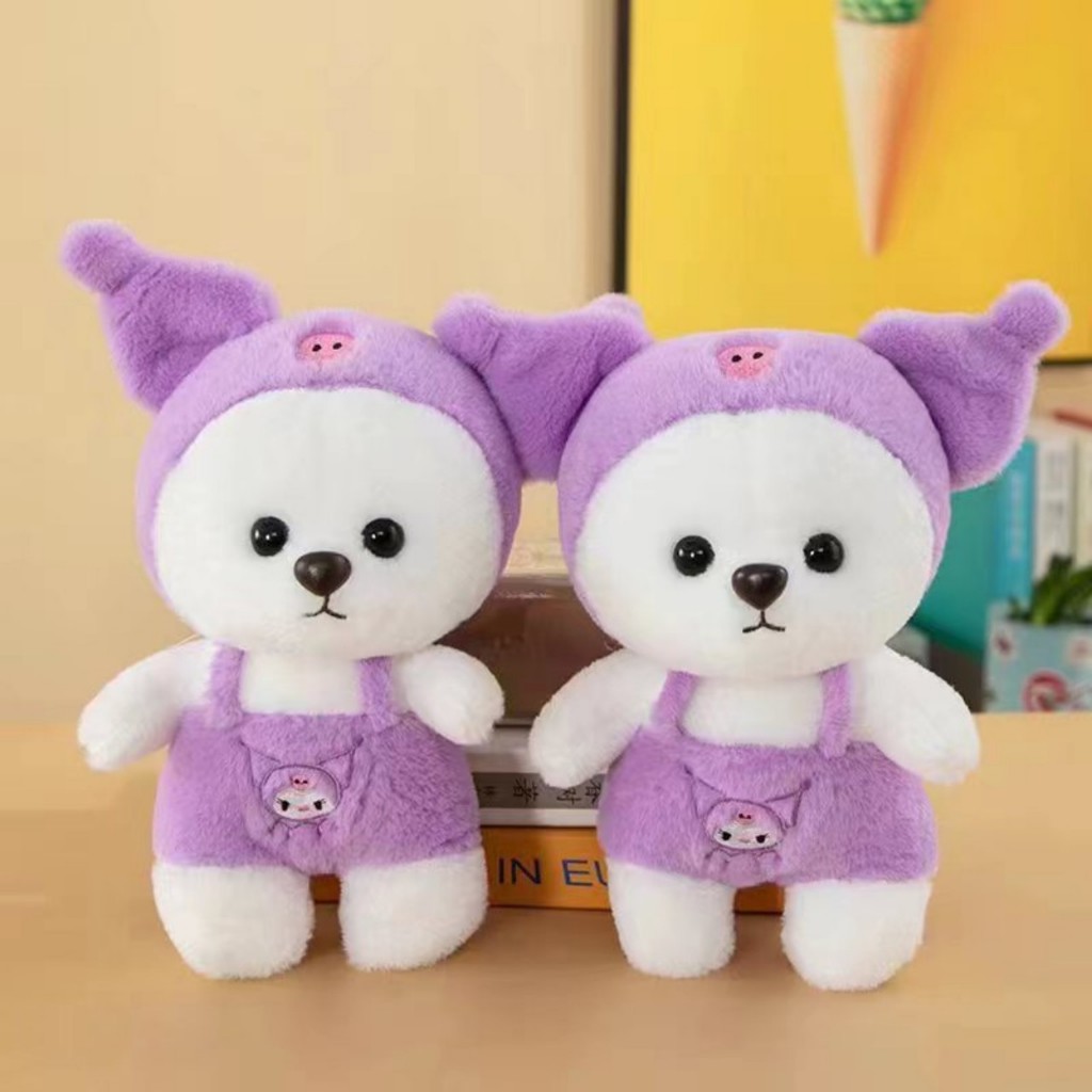 Thú nhồi bông Lena cosplay quái vật - Size 25cm - Quà tặng gấu bông teddy lena đáng yếu lông mịn