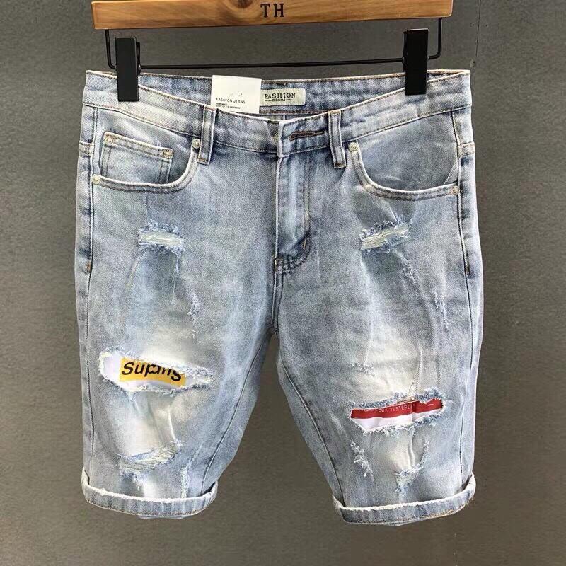 (̀  ̂́) quần short jean nam đẹp co dãn, giặt không phai màu