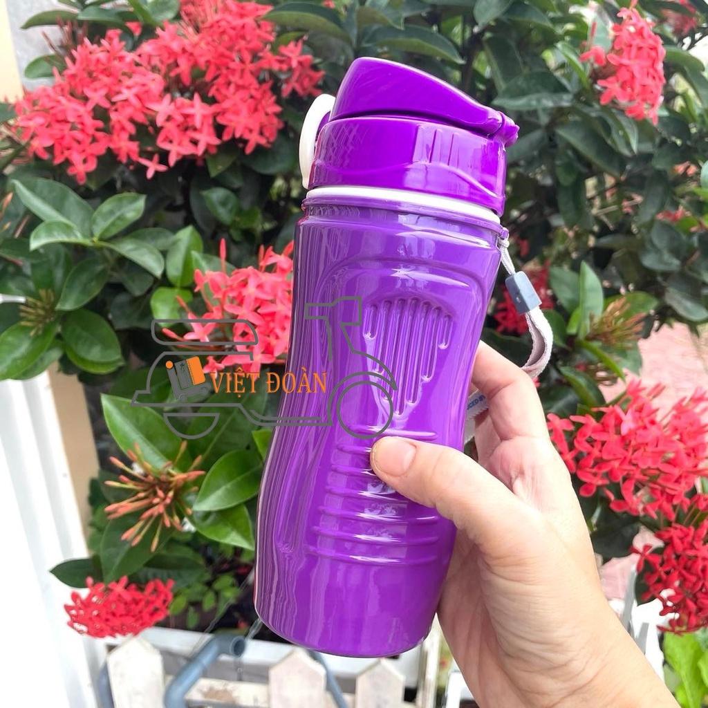 BÌNH NƯỚC HỌC SINH GIỮ NHIỆT 500ml- Công nghệ Nano- Nhựa PET bên ngoài chịu va đập mạnh, giữa là PU giữ lạnh , HVNCLC