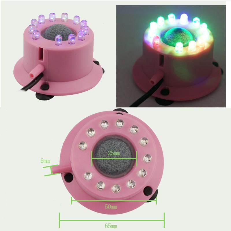 Bộ đèn led tự đổi màu kèm máy bơm sủi bọt khí oxy cho bể cá cảnh