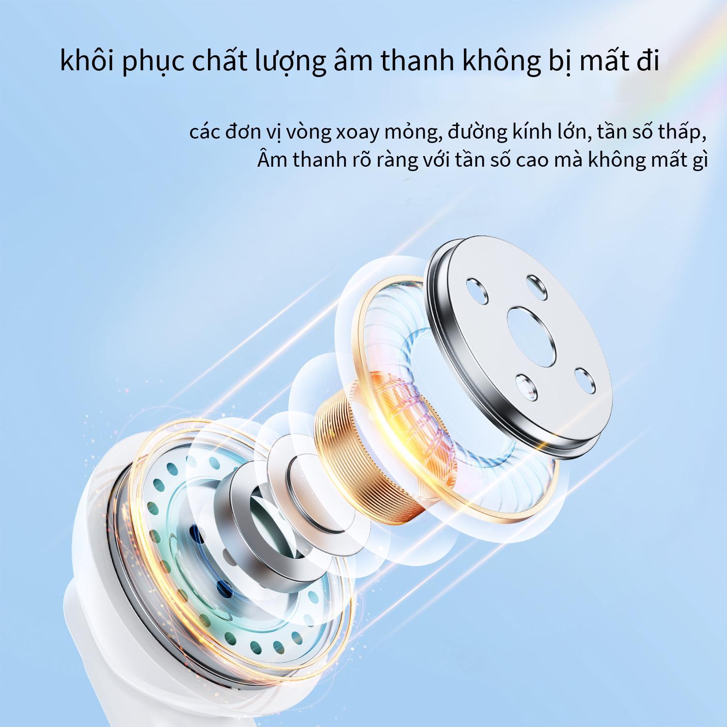 Khuyến mại sản phẩm mới tai nghe Bluetooth loại bỏ tiếng ồn ENC kép không dây thực sự Tai nghe Bluetooth 5.3 nửa trong tai âm thanh nổi hai tai