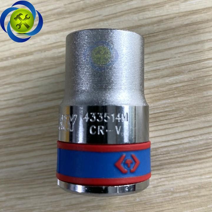 Tuýp trắng ngắn Kingtony 433514M 1/2 INCH - 14MM 6 CẠNH