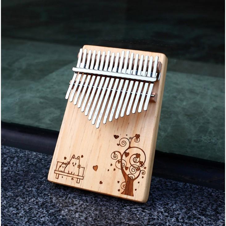 Đàn Kalimba 17 Phím Giá Rẻ Cho Người Mới Tập - Đầy Đủ Phụ Kiện