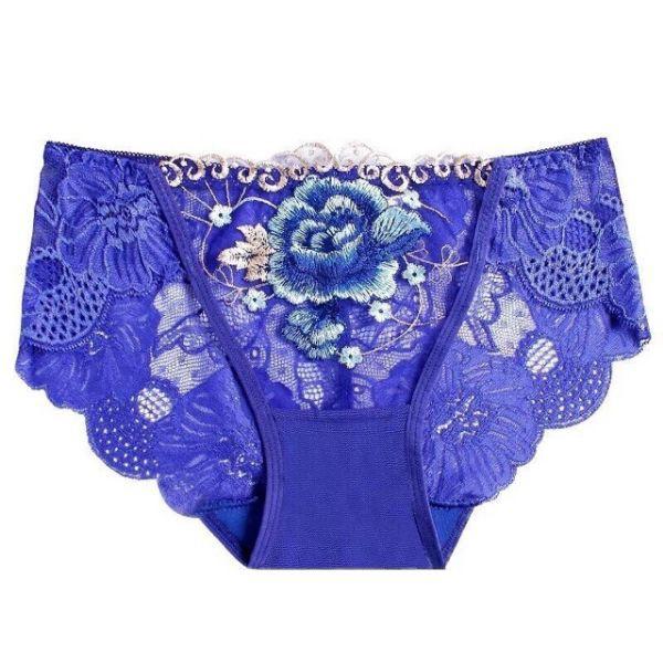 COMBO 5 QUẦN LÓT REN THÊU HOA HỒNG