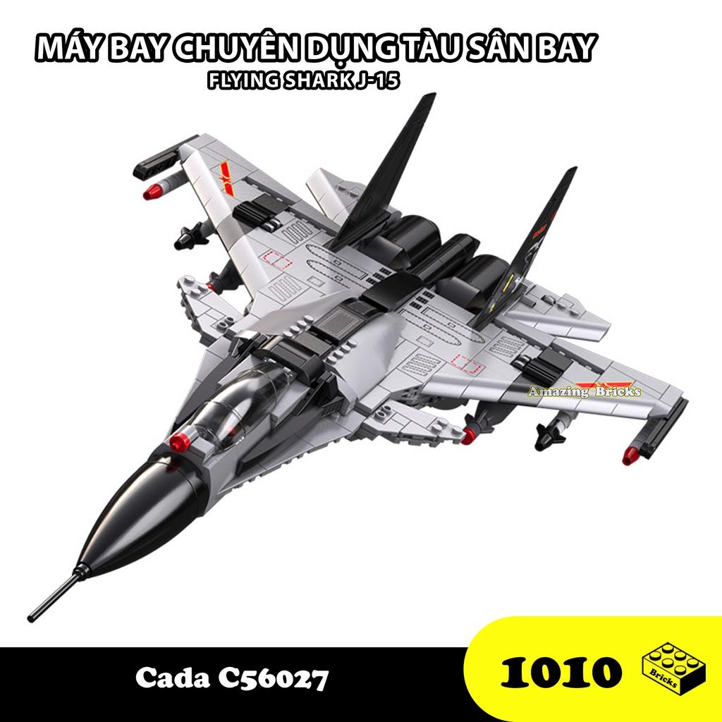 Đồ chơi Lắp ráp máy bay chuyên dụng tàu sân bay, Cada C56027 Xếp hình thông minh, Mô hình Máy bay