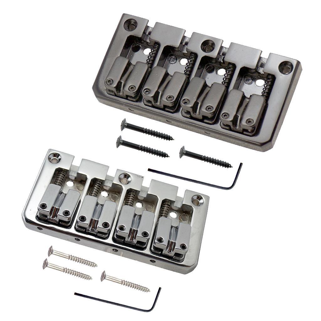 4 String Bass Bridge with Pickup for Electric Bass Guitar Parts