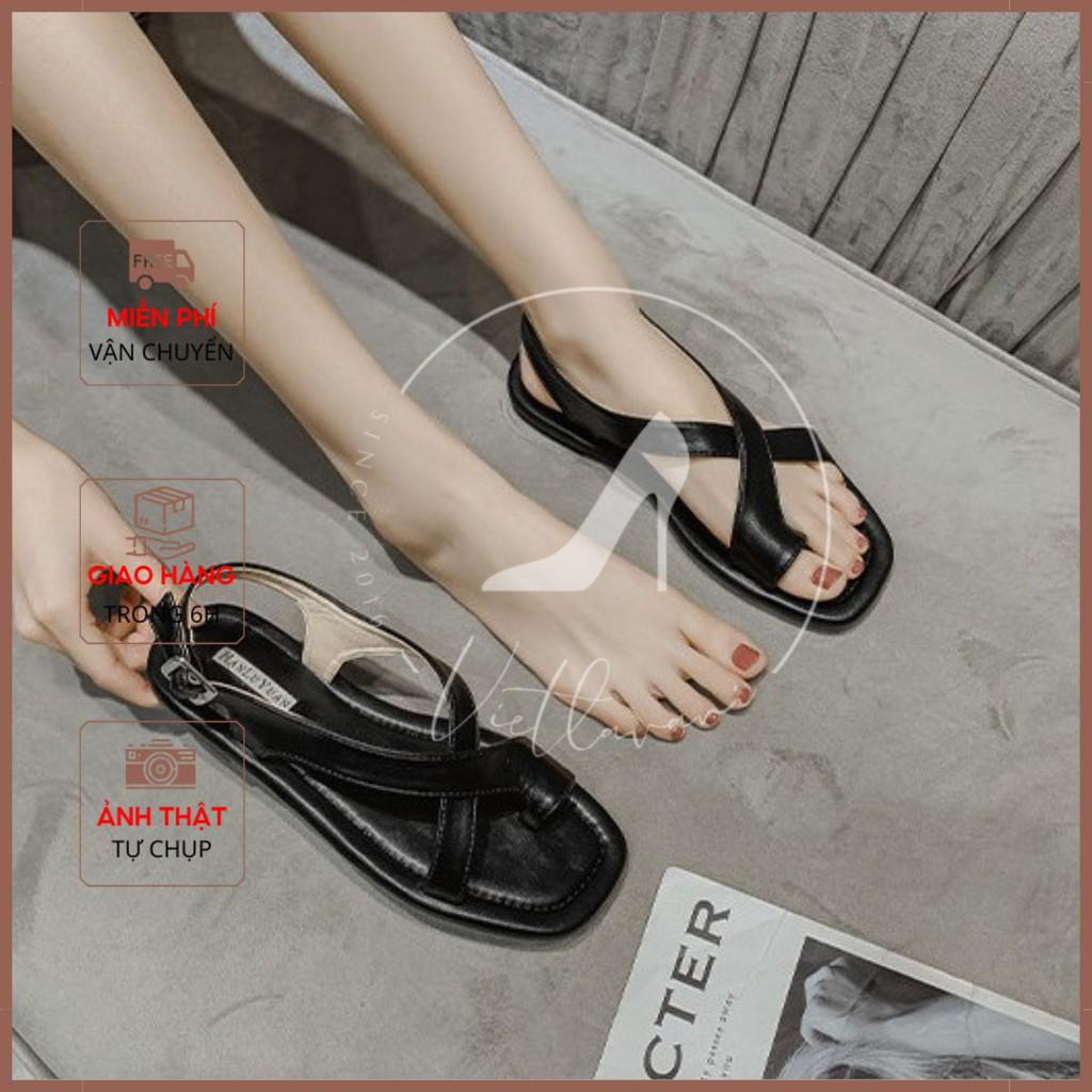 Giày sandal đế thấp quai chéo xỏ ngón mã S40 trẻ trung, dễ phối đồ