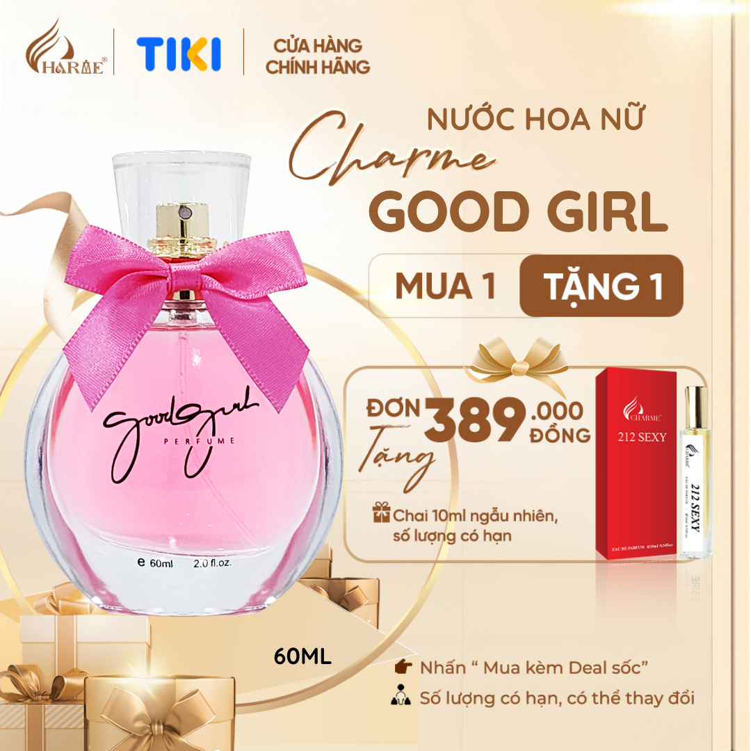 Nước Hoa Nữ CHARME GOOD GIRL 100ml Lưu Hương Lâu Gợi Cảm, Quyến Rũ_Nước Hoa Chính Hãng
