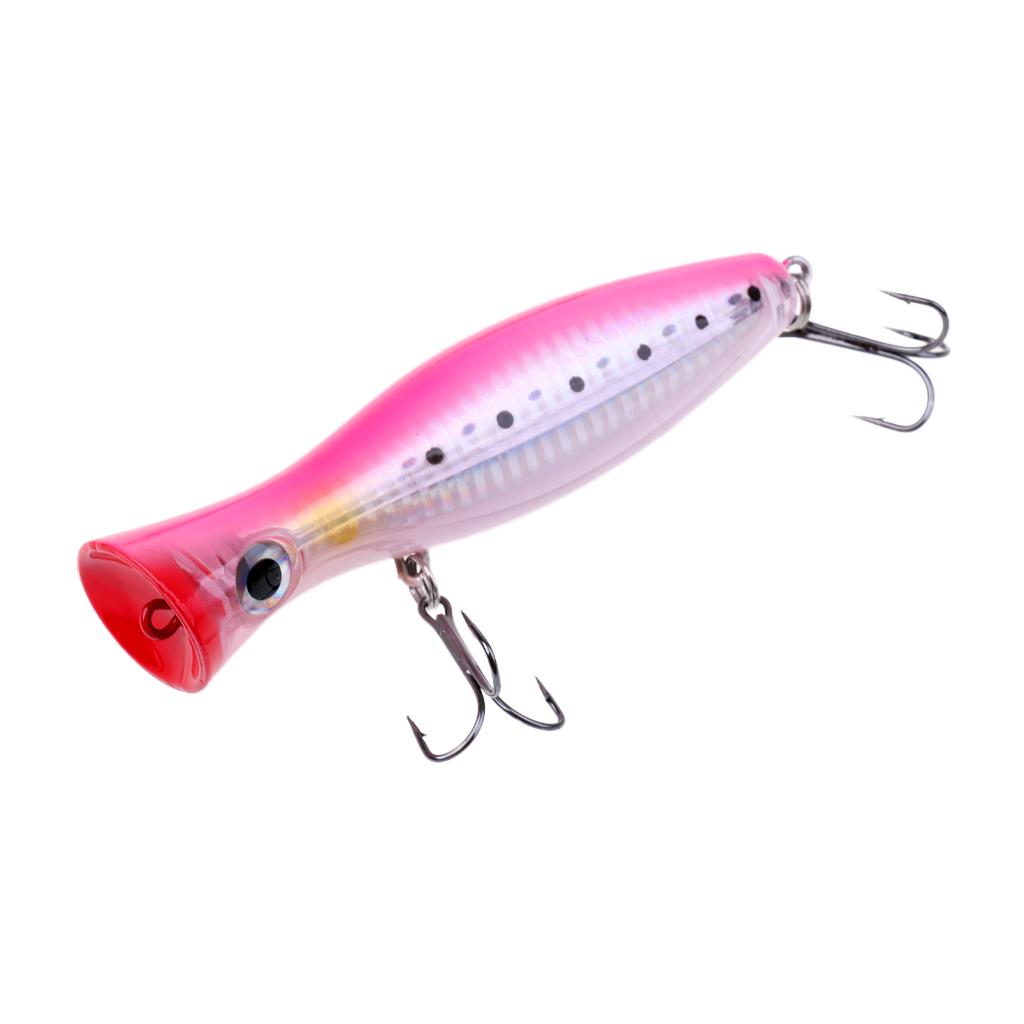 Hard Fishing Lures Big Game Popper Lure Trolling Top Water Baits Yellow