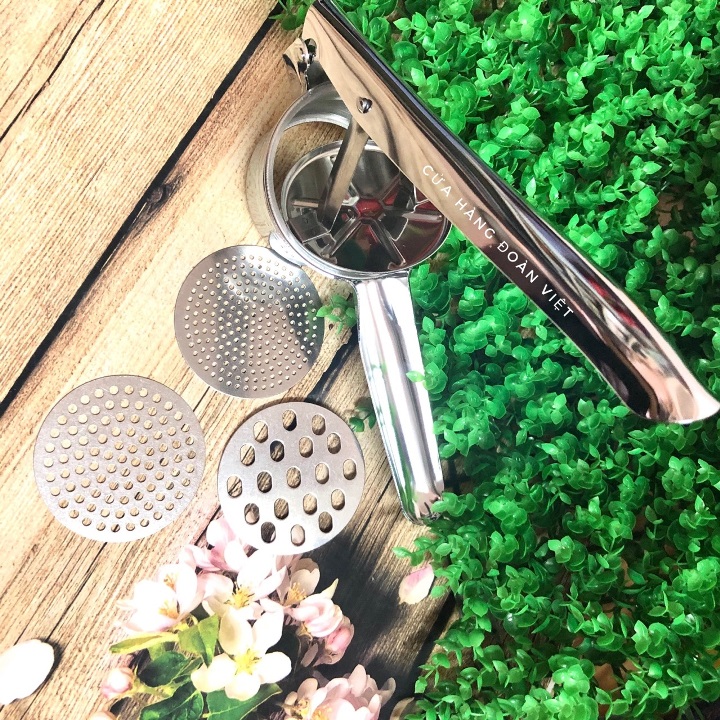 Dụng cụ ép khoai tây Potato Ricer inox 3 vỉ khuôn cao cấp