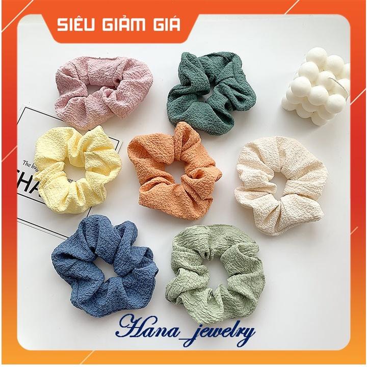 DÂY BUỘC TÓC/ CỘT TÓC SCRUNCHIES CÓ SẴN 10 cm, THÔ NHĂN, THANH LỊCH, THỜI TRANG, TIỆN DỤNG, CT.M13