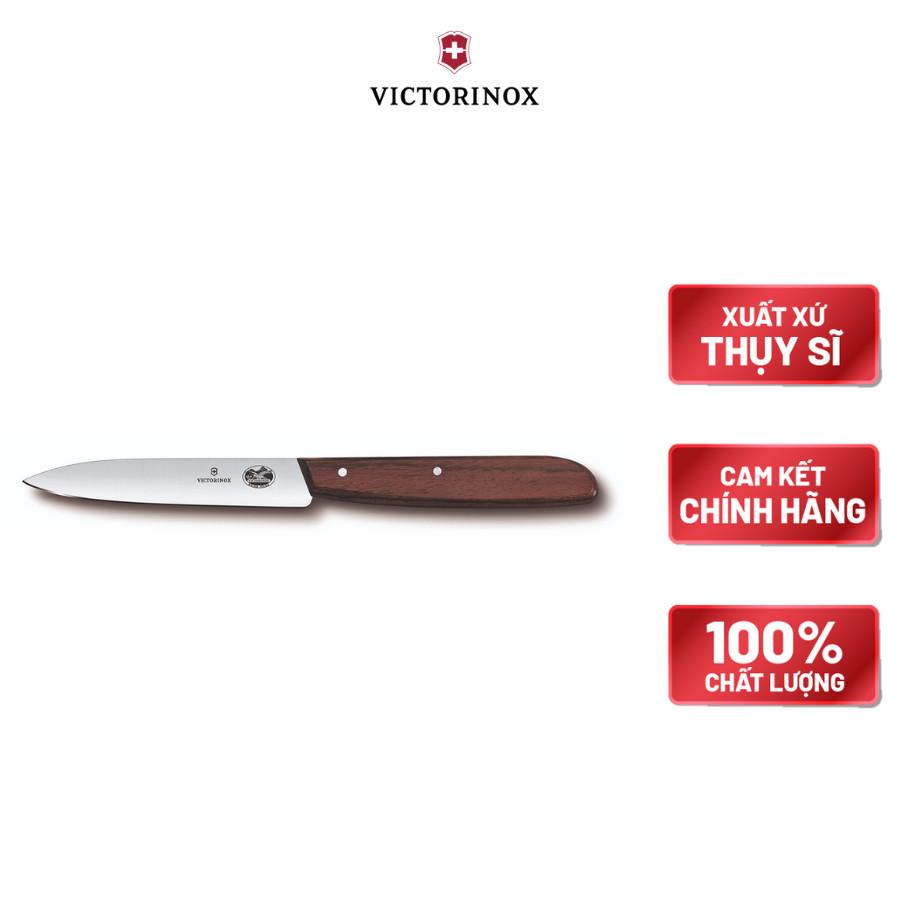 Dao cắt gọt cán gỗ 10cm Victorinox Thụy Sỹ