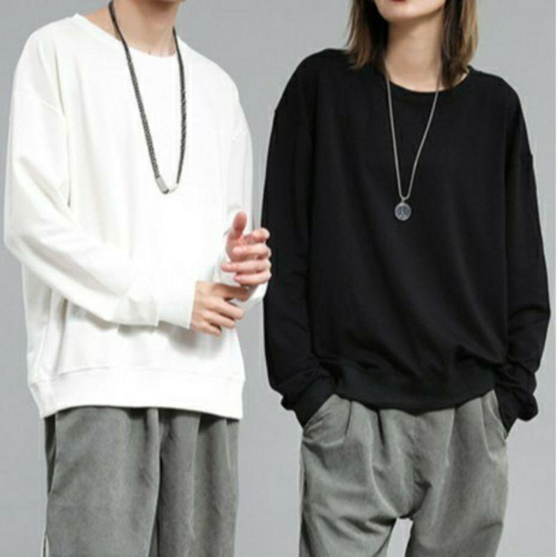 Áo sweater nam nữ trơn, nỉ bông da cá siêu đẹp
