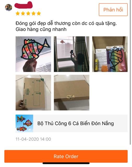 Bộ Thủ Công 6 Bươm Bướm Đón Nắng