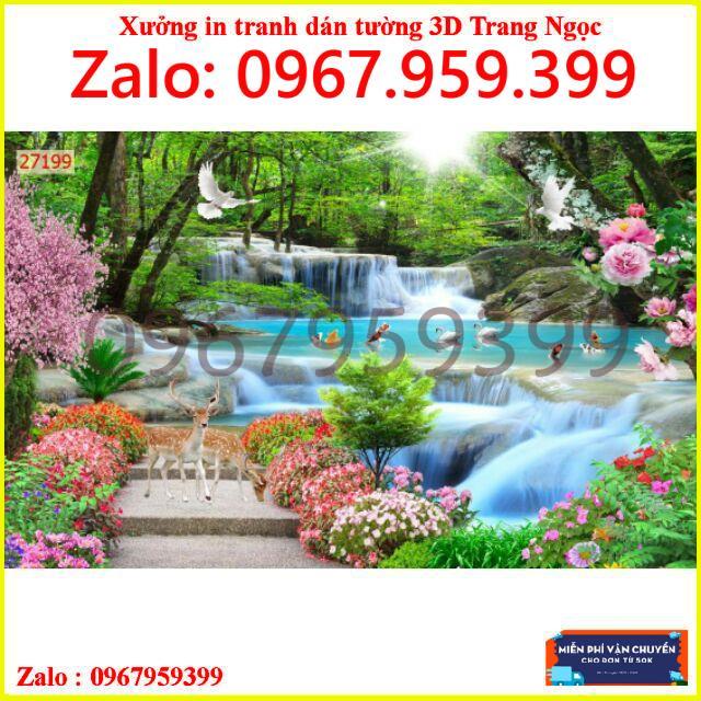 Tranh dán tường phong cảnh sơn thủy