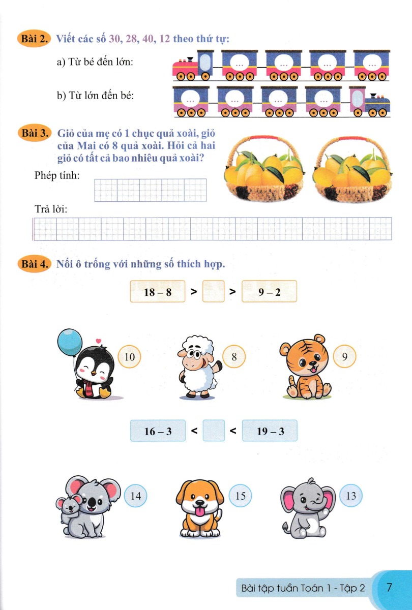 Bài Tập Tuần Toán 1 Tập 2 - Bộ Sách Cánh Diều - ND