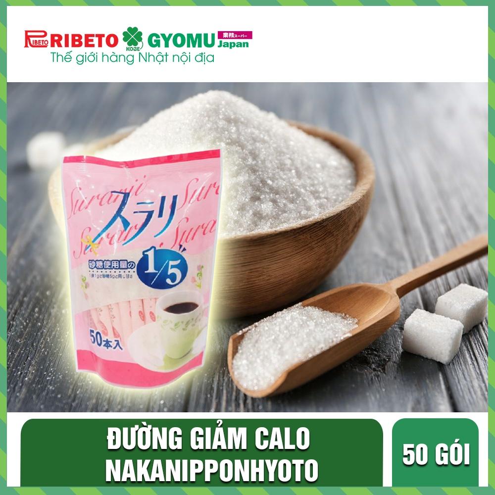 Đường giảm calo Nakanipponhyoto - Túi 50 gói - Hàng nội địa Nhật Bản