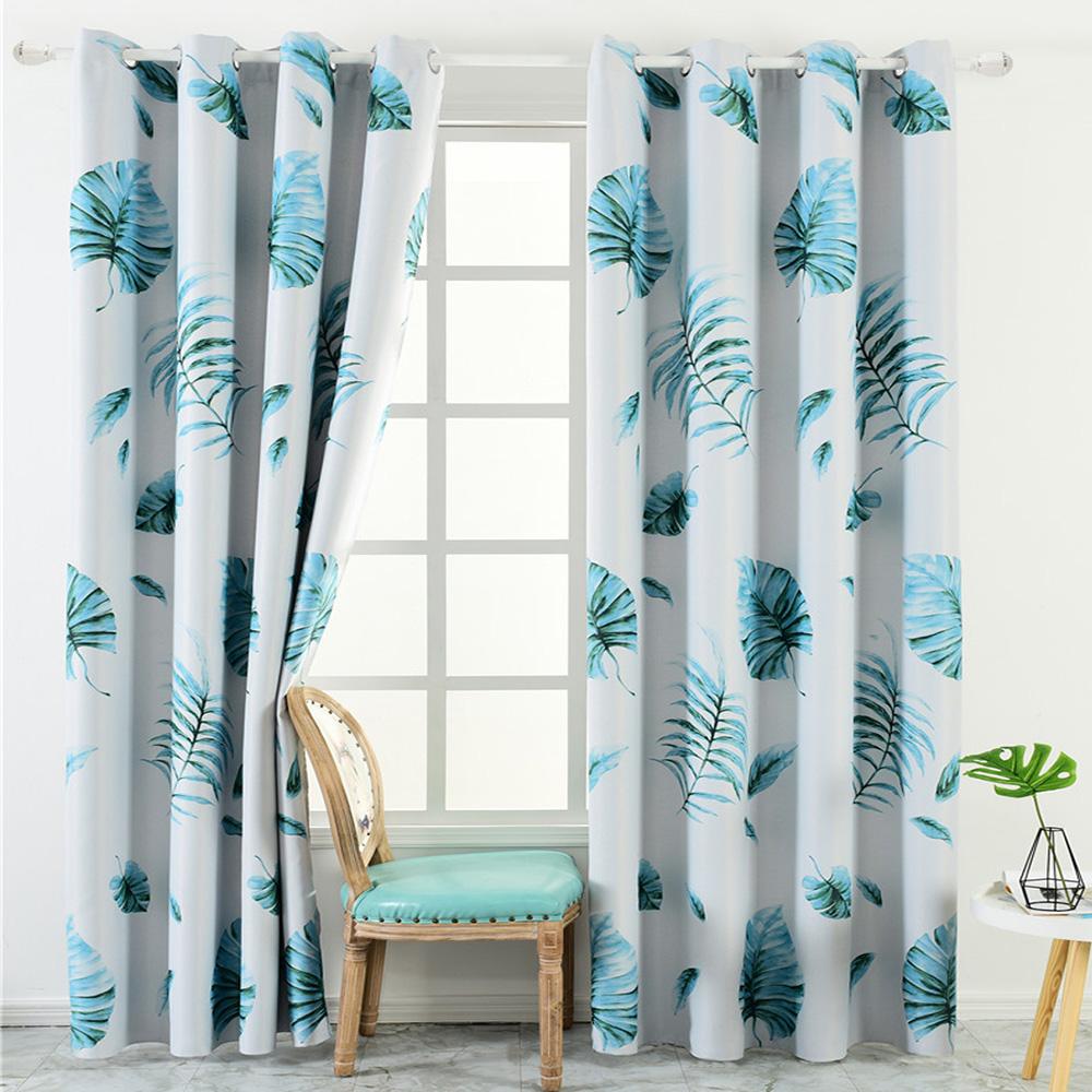 Rèm cửa cản sáng In hoa văn cách nhiệt 39 "X98"