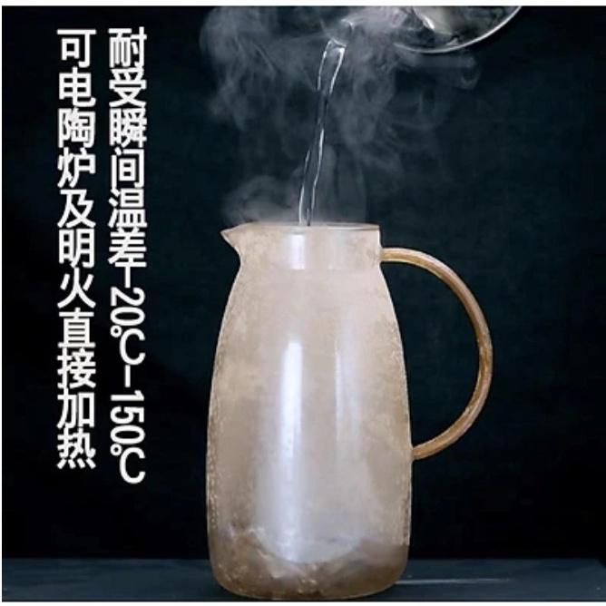 Bộ bình nước + 6 cốc thuỷ tinh đổi màu chịu nhiệt 1,8L cao cấp mẫu mới 2021_Màu ngẫu nhiên
