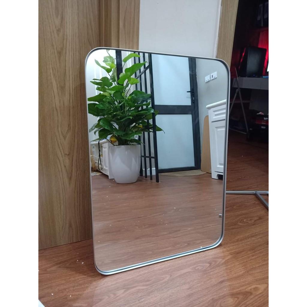 Gương Chữ Nhật Khung Thép Tĩnh Điện Cao Cấp, Gương Nhà Tắm, Gương Trang Trí Nhà Cửa
